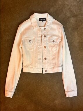 SER.O.YA white Cropped Denim Jacket